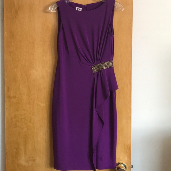 bloomingdales purple dress